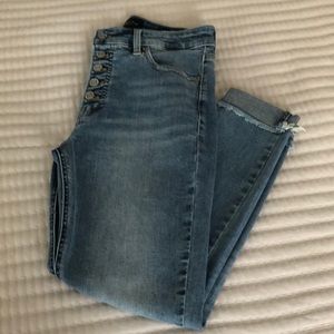 Bridgette Skinny Button fly Jeans Size 6